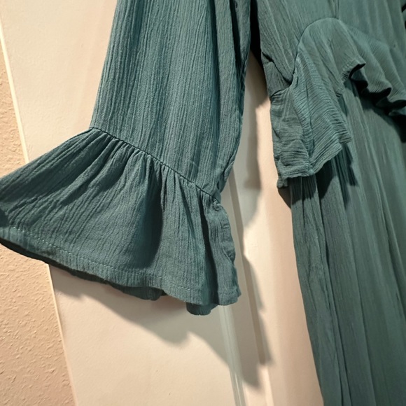 O’Neill Blue Bryan Ruffle Hem Jumpsuit - Picture 4 of 8